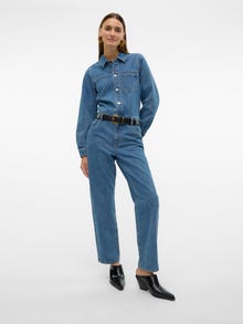 Vero Moda VMLONNIE Regular fit Denimjumpsuit -Medium Blue Denim - 10328424