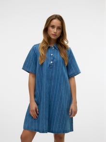 Vero Moda VMOCEAN Kurzes Kleid -Medium Blue Denim - 10328463