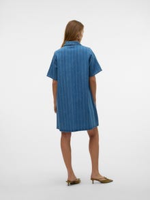 Vero Moda VMOCEAN Kurzes Kleid -Medium Blue Denim - 10328463