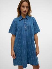 Vero Moda VMOCEAN Kurzes Kleid -Medium Blue Denim - 10328463