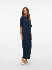 Vero Moda VMROBERTINA Dlhé šaty -Dark Sapphire - 10328546