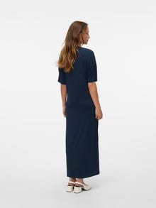 Vero Moda VMROBERTINA Dlhé šaty -Dark Sapphire - 10328546