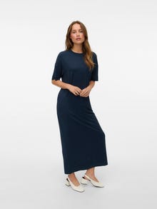 Vero Moda VMROBERTINA Dlhé šaty -Dark Sapphire - 10328546