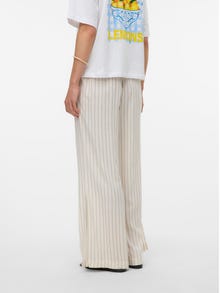 Vero Moda AWRYDER Vysoký pás Nohavice -Snow White - 10328663