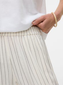 Vero Moda AWRYDER Cintura alta Pantalones -Snow White - 10328663