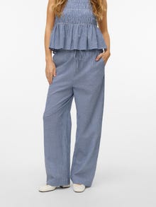 Vero Moda VMROBERTA Vita alta Pantaloni -Blue Depths - 10328741