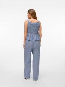Vero Moda VMROBERTA Vita alta Pantaloni -Blue Depths - 10328741
