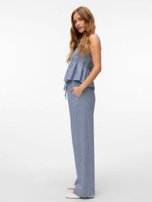 Vero Moda VMROBERTA Vita alta Pantaloni -Blue Depths - 10328741