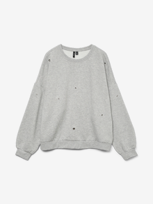 Vero Moda VMCALLIE Sweatshirt -Light Grey Melange - 10328753