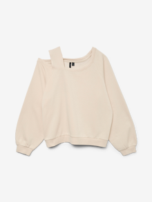 Vero Moda VMGINA Sweatshirt -Oatmeal - 10328758