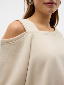 Vero Moda VMGINA Sweatshirt -Oatmeal - 10328758