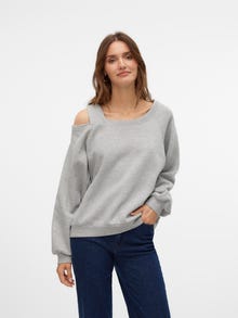 Vero Moda VMGINA Sudaderas -Light Grey Melange - 10328758