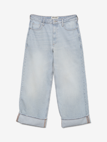Vero Moda VMDARCY Middels høyt snitt Wide Leg Fit Jeans -Light Grey Denim - 10328811