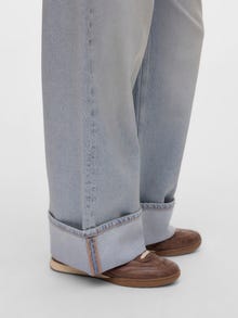 Vero Moda VMDARCY Średni stan Krój wide leg Jeans -Light Grey Denim - 10328811