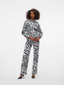 Vero Moda VMTESSA High rise Wide Leg Fit Jeans -Bright White - 10328814