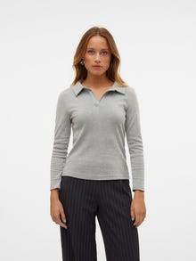 Vero Moda VMCOMO Top -Light Grey Melange - 10328843