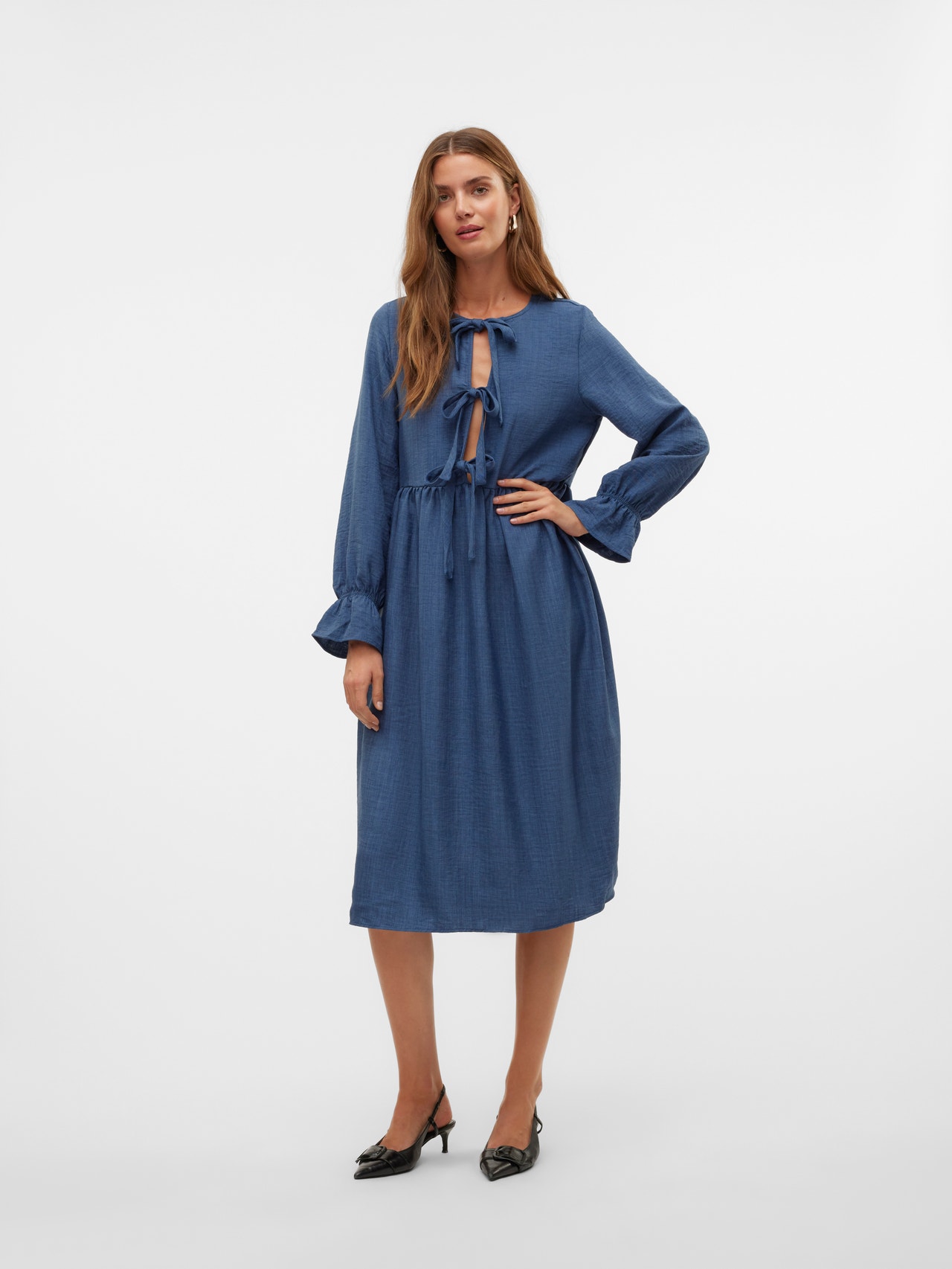 Vero Moda VMMELANEY Midi dress -Dark Denim - 10328941