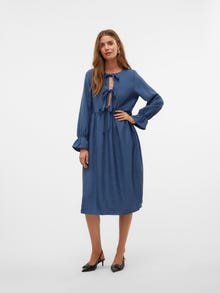 Vero Moda VMMELANEY Midi dress -Dark Denim - 10328941