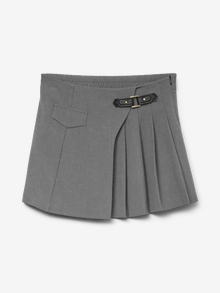 Vero Moda VMISABELLE Hohe Taille Kurzer Rock -Medium Grey Melange - 10328951