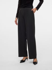 Vero Moda VMHENNA Korkea vyötärö Housut -Obsidian - 10329133