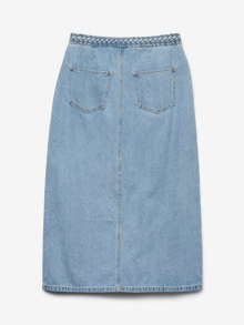Vero Moda VMVERI Cintura alta Falda midi -Light Blue Denim - 10329295
