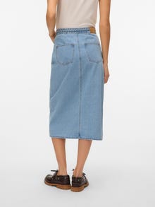 Vero Moda VMVERI Taille haute Jupe midi -Light Blue Denim - 10329295