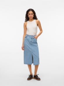 Vero Moda VMVERI Taille haute Jupe midi -Light Blue Denim - 10329295