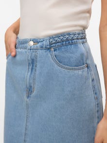 Vero Moda VMVERI Cintura alta Falda midi -Light Blue Denim - 10329295