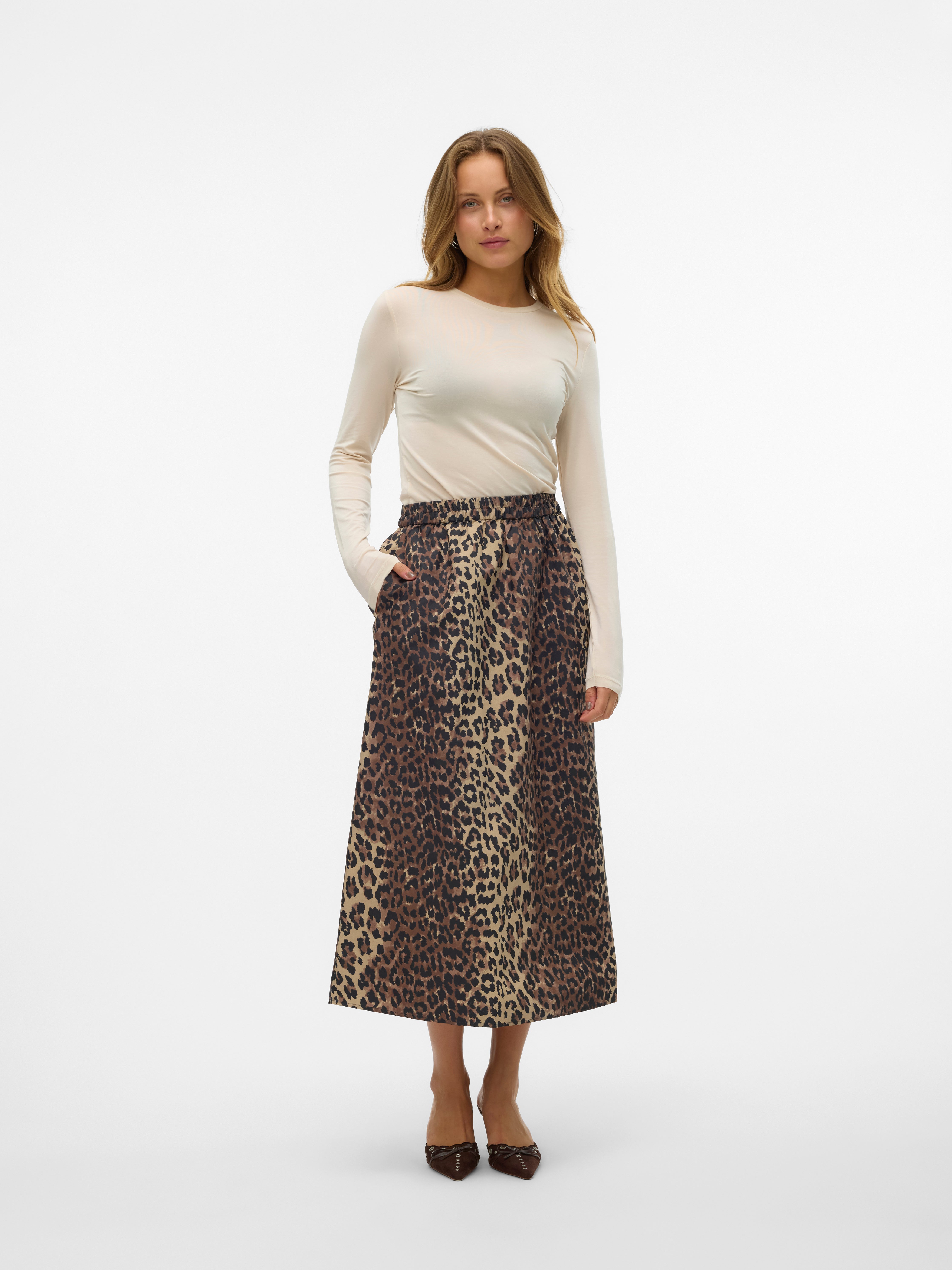 VMELLY High waist Midi skirt