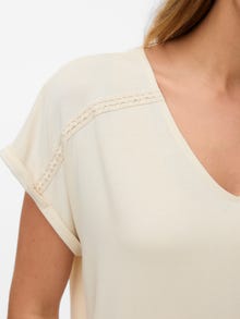 Vero Moda VMVANESSA Top -Birch - 10329351