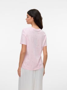 Vero Moda VMPAULINA T-Shirt -Pink-A-Boo - 10329355