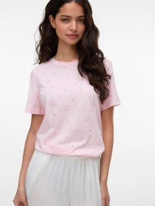 Vero Moda VMPAULINA T-Shirt -Pink-A-Boo - 10329355