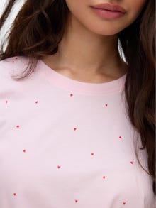 Vero Moda VMPAULINA T-Shirt -Pink-A-Boo - 10329355