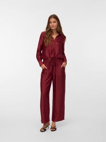 Vero Moda VMTOMA Høy midje Bukser -Syrah - 10329454