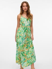 Vero Moda VMBIA Lang kjole -Summer Green - 10329481