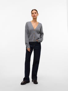Vero Moda AWSIGBRIT Knit Cardigan -Medium Grey Melange - 10329643