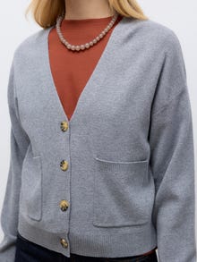 Vero Moda AWSIGBRIT Knit Cardigan -Medium Grey Melange - 10329643