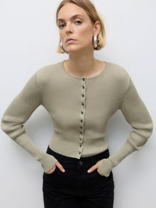 Vero Moda AWSHIRLEY Cárdigan de punto -Moss Gray - 10329645