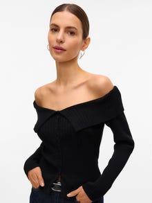 Vero Moda AWSIA Strikket cardigan -Black - 10329653