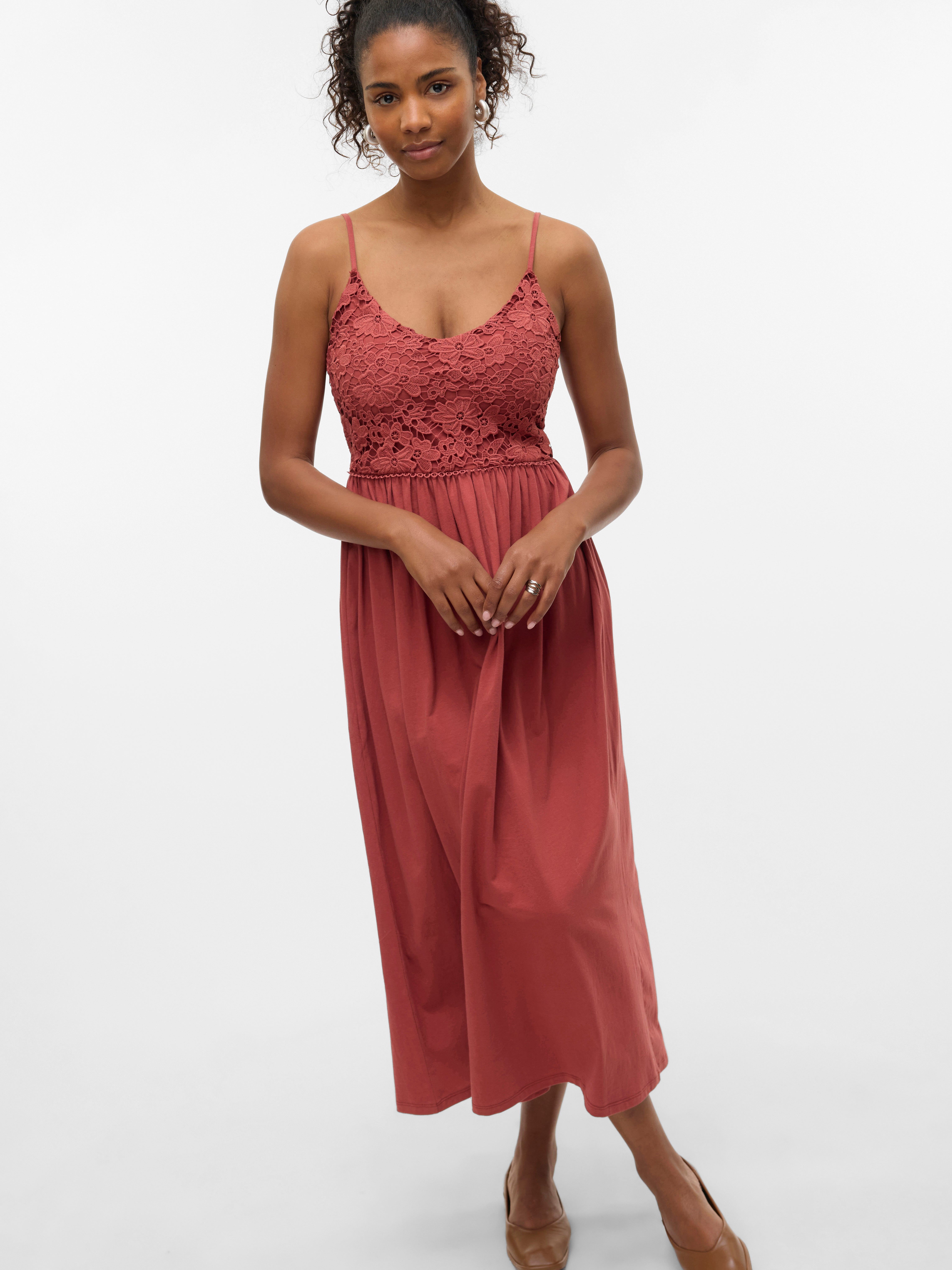 VMPANNA Robe longue Rouge moyen Vero Moda® - Main Image
