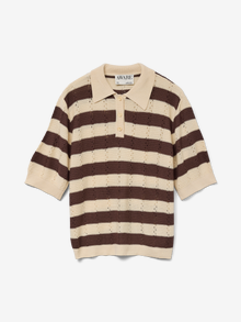 Vero Moda VMRANDI Gestricktes Poloshirt -Macadamia - 10329732