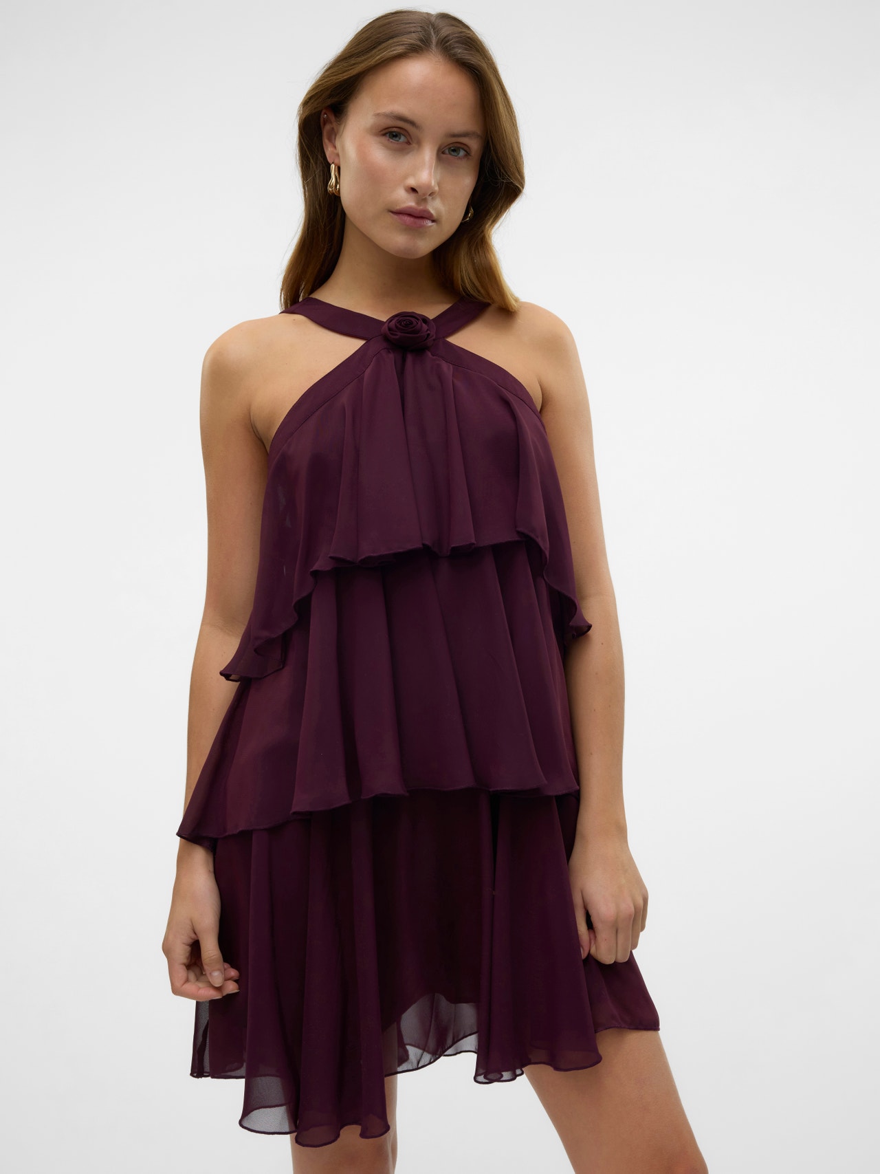 Vero Moda VMFELICIA Vestito corto -Winetasting - 10329767