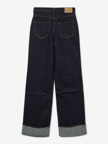 Vero Moda VMTESSA Wysoki stan Krój wide leg Jeans -Dark Blue Denim - 10329778