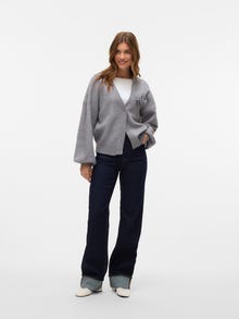 Vero Moda VMTESSA Wysoki stan Krój wide leg Jeans -Dark Blue Denim - 10329778