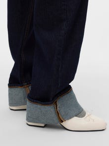 Vero Moda VMTESSA Wysoki stan Krój wide leg Jeans -Dark Blue Denim - 10329778