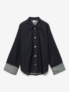 Vero Moda VMTESSA Denimskjorta -Dark Blue Denim - 10329789