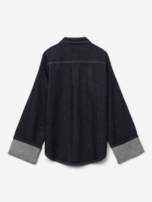 Vero Moda VMTESSA Denimskjorta -Dark Blue Denim - 10329789