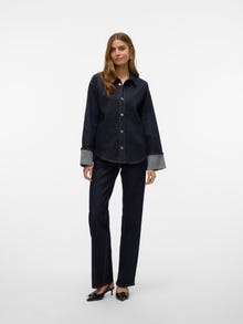 Vero Moda VMTESSA Denimskjorta -Dark Blue Denim - 10329789