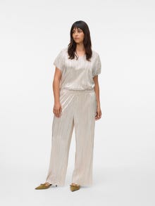 Vero Moda VMCDUVI Cintura alta Pantalones -Silver Colour - 10329813