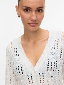 Vero Moda VMEMILIA Strikket cardigan -Snow White - 10329847